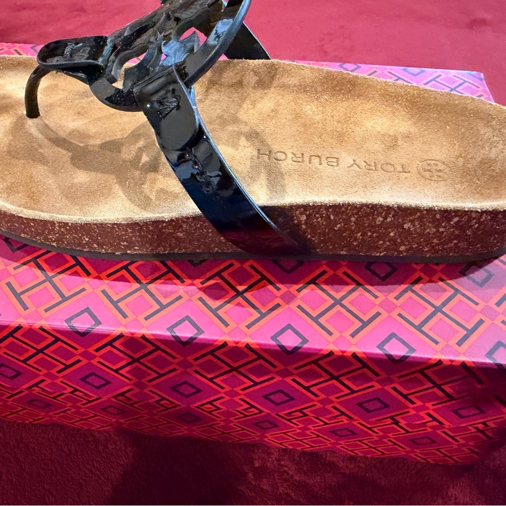 Tory Burch Black and Tan Miller Cloud - Picture 11 of 11